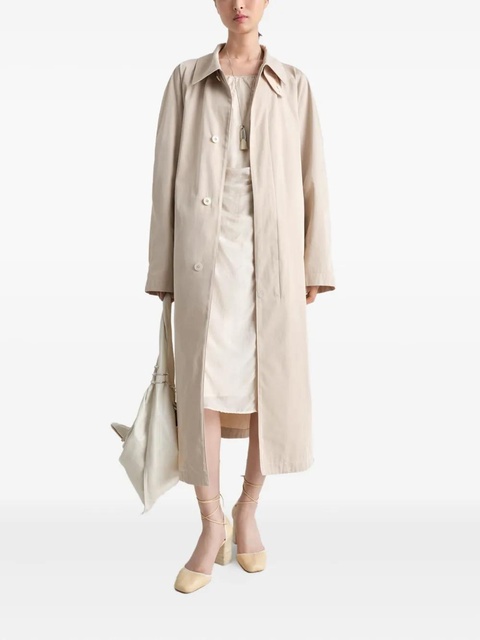 LEMAIRE stand-up collar coat - Neutrals - zdjęcie produktu nr 2