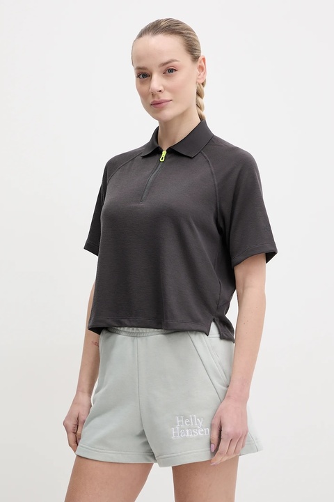 Helly Hansen polo INSHORE damski kolor czarny 34481 - zdjęcie produktu nr 2