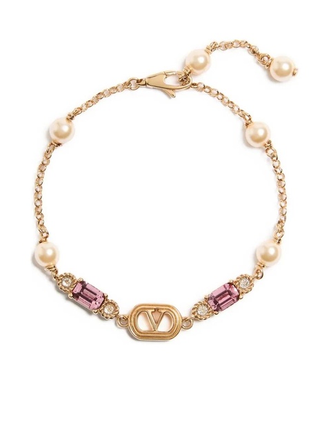 Valentino Garavani Ovalette embellished bracelet - Gold - zdjęcie produktu nr 1