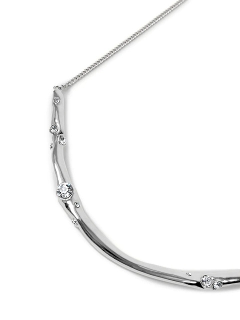 DRIES VAN NOTEN crystal-embellished necklace - Silver - zdjęcie produktu nr 2