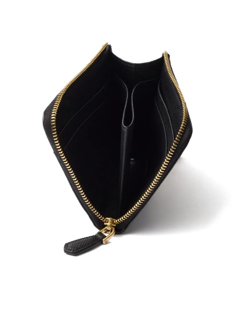 Prada small Saffiano wallet - Black - zdjęcie produktu nr 2