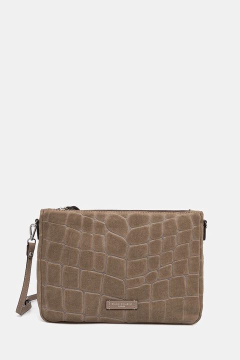 Gianni Chiarini torebka zamszowa NORA POUCH kolor zielony BS 10225 CM-PL - zdjęcie produktu nr 1