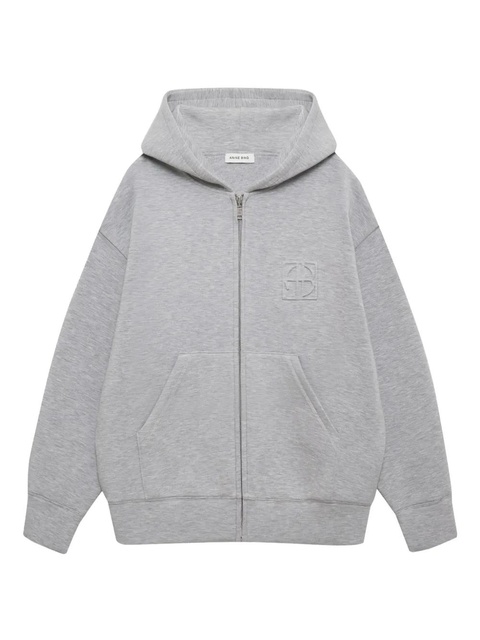ANINE BING monogram-embossed performance jacket - Grey - zdjęcie produktu nr 1