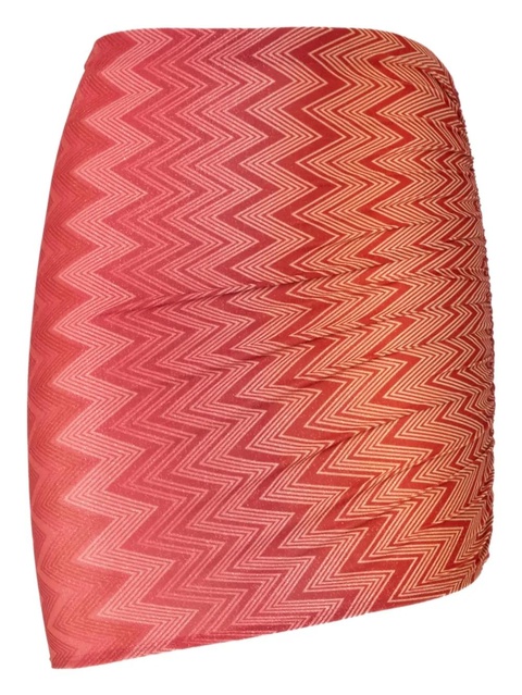 Missoni zigzag-print beach cover-up - Red - zdjęcie produktu nr 1