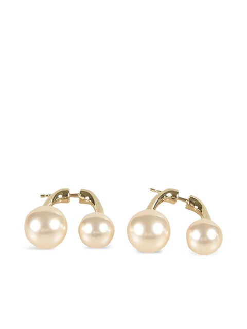 Miu Miu faux double-pearl earrings - Pink - zdjęcie produktu nr 1