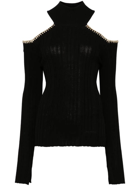 GANNI cut-out detail top - Black - zdjęcie produktu nr 1