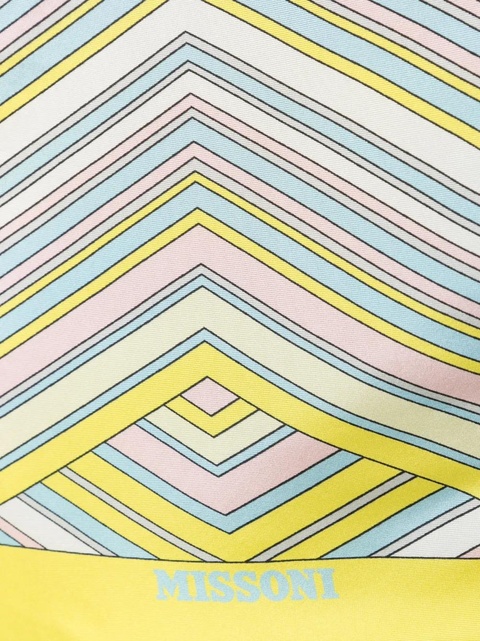 Missoni zigzag silk twill scarf - Yellow - zdjęcie produktu nr 2