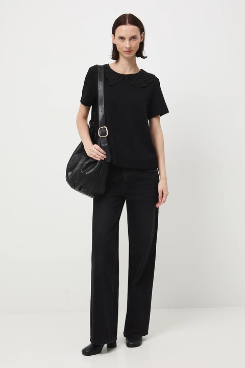 Medicine t-shirt damski kolor czarny - zdjęcie produktu nr 1