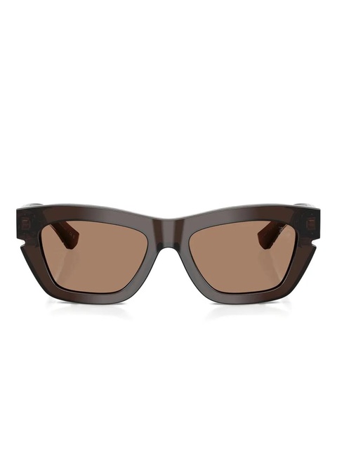 Burberry Eyewear geometric-frame sunglasses - Brown - zdjęcie produktu nr 1