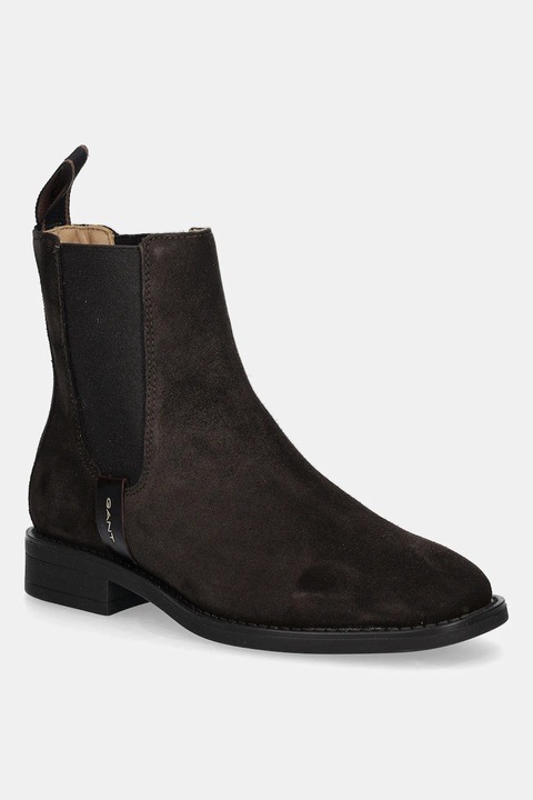Gant sztyblety zamszowe Fayy damskie kolor brązowy na płaskim obcasie 31553127 - zdjęcie produktu nr 1