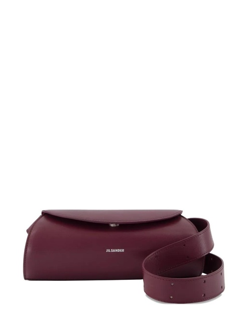Jil Sander mini Cannolo flap magnetic-clasp shoulder bag - Red - zdjęcie produktu nr 1