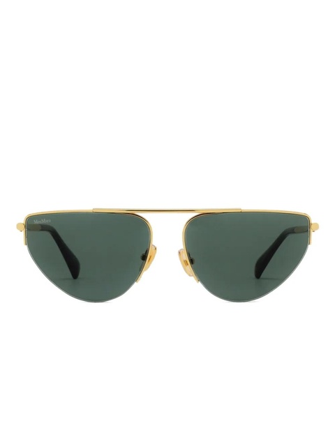 Max Mara Eyewear geometric-frame sunglasses - Gold - zdjęcie produktu nr 1