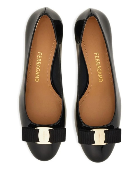 Ferragamo 50mm Vara bow-detail pumps - Black - zdjęcie produktu nr 2