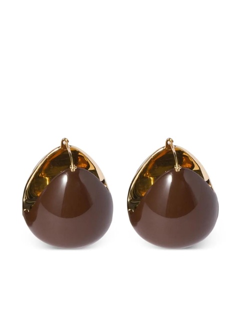 Miu Miu two-tone hoop earrings - Gold - zdjęcie produktu nr 2