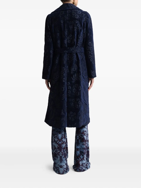 ETRO chenille Jacquard floral coat - Blue - zdjęcie produktu nr 2