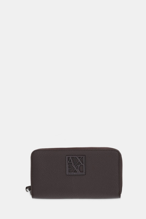 Armani Exchange portfel damski kolor brązowy XW000361 AF11902 - zdjęcie produktu nr 1