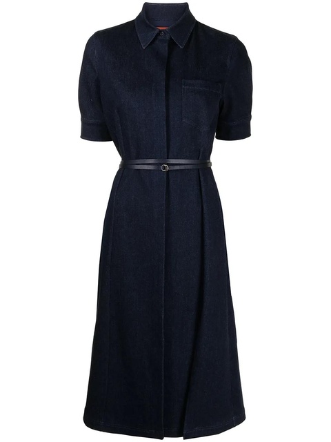 Altuzarra Kieran belted denim shirtdress - Blue - zdjęcie produktu nr 1