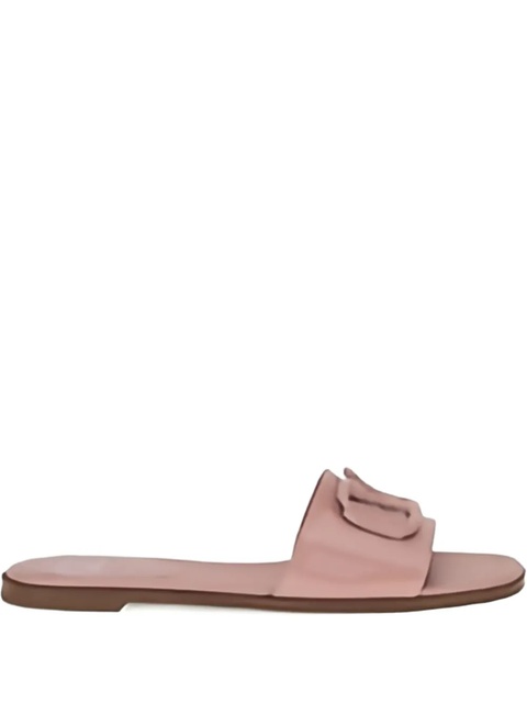 Valentino Garavani VLogo Signature flat sandals - Pink - zdjęcie produktu nr 1