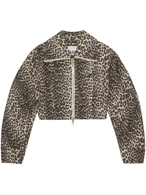 GANNI leopard-print jacket - White - zdjęcie produktu nr 1