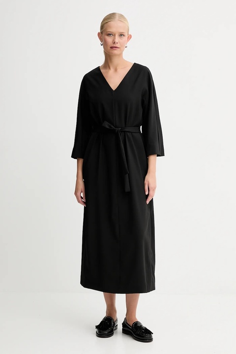Weekend Max Mara sukienka LAZIALE kolor czarny mini prosta 2525226012600 - zdjęcie produktu nr 2