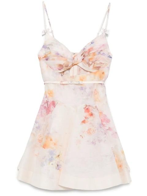 ZIMMERMANN Crush mini dress - Neutrals - zdjęcie produktu nr 1