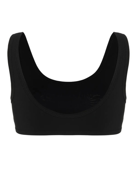 Jil Sander logo-print bikini top - Black - zdjęcie produktu nr 2