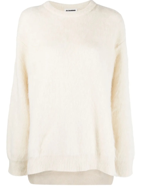 Jil Sander long-sleeved textured-finish jumper - Neutrals - zdjęcie produktu nr 1