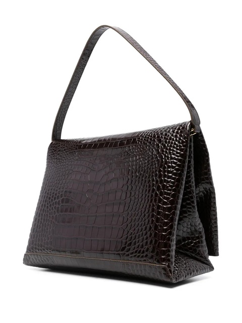 Victoria Beckham large Chain leather shoulder bag - Brown - zdjęcie produktu nr 2