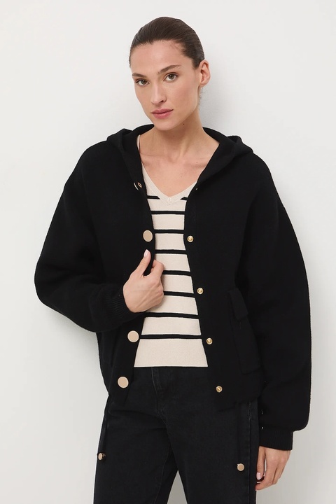 Medicine kardigan damski kolor czarny - zdjęcie produktu nr 1