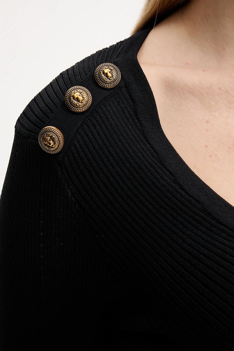 Gaudi sukienka kolor czarny mini rozkloszowana 521FD13008 - zdjęcie produktu nr 2