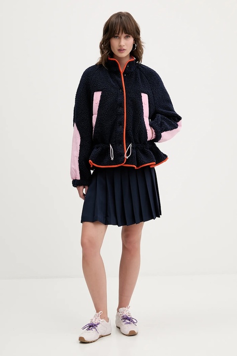 Stine Goya bluza polarowa damska kolor granatowy z aplikacją SG-AW25-J058-2412 - zdjęcie produktu nr 2