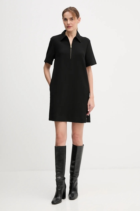 Tommy Hilfiger sukienka kolor czarny mini prosta WW0WW47333 - zdjęcie produktu nr 2