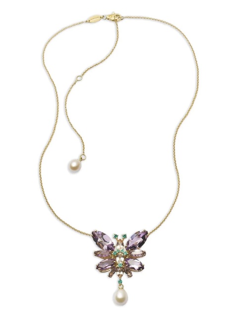 Dolce & Gabbana 18K yellow gold Butterfly multi-stones necklace - zdjęcie produktu nr 1