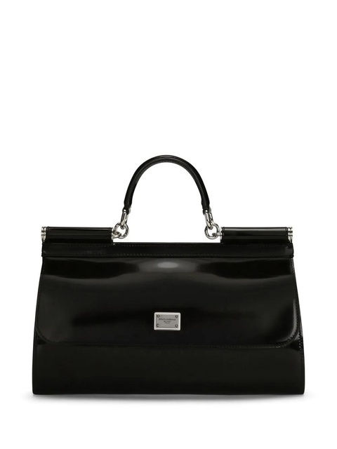 Dolce & Gabbana KIM DOLCE&GABBANA Sicily leather top-handle bag - Black - zdjęcie produktu nr 1