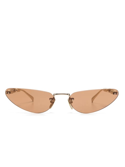 Gucci Eyewear rimless sunglasses - Gold - zdjęcie produktu nr 1
