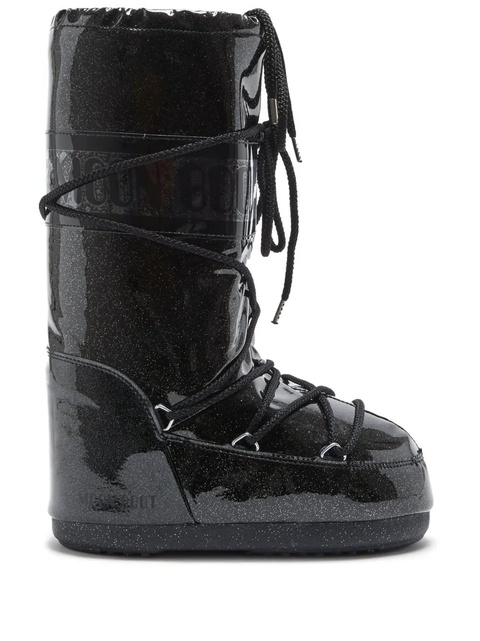 Moon Boot Icon Glitter snow boots - Black - zdjęcie produktu nr 1