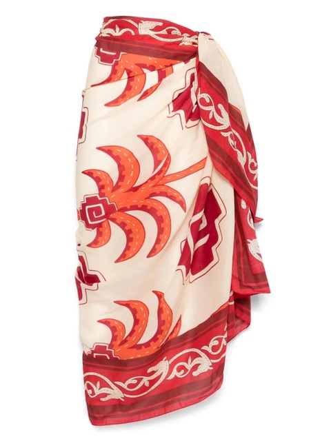 Johanna Ortiz printed pareo - Red - zdjęcie produktu nr 1