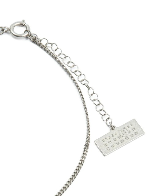 MM6 Maison Margiela mirror-pendant necklace - Silver - zdjęcie produktu nr 1