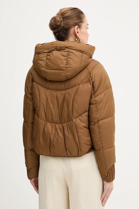 Fracomina kurtka kolor brązowy zimowa oversize FJ25WC3002O42301 - zdjęcie produktu nr 1