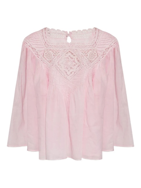 MARANT ÉTOILE lace-insert blouse - Pink - zdjęcie produktu nr 1