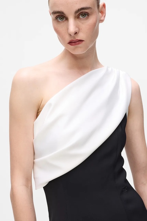 Karl Lagerfeld sukienka kolor czarny mini prosta A4W13045 - zdjęcie produktu nr 2