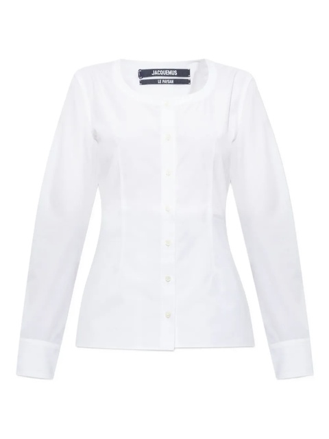 Jacquemus button-front long-sleeve blouse - White - zdjęcie produktu nr 1