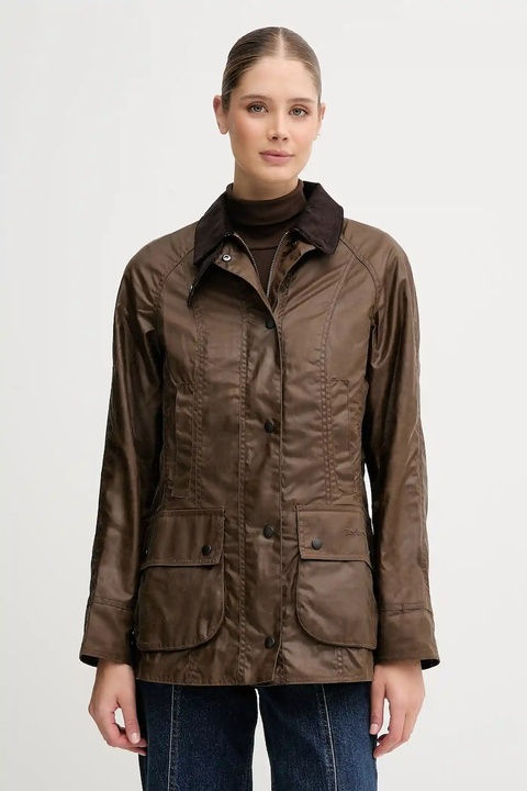 Barbour kurtka BEADNELL kolor brązowy przejściowa LWX0667 - zdjęcie produktu nr 1