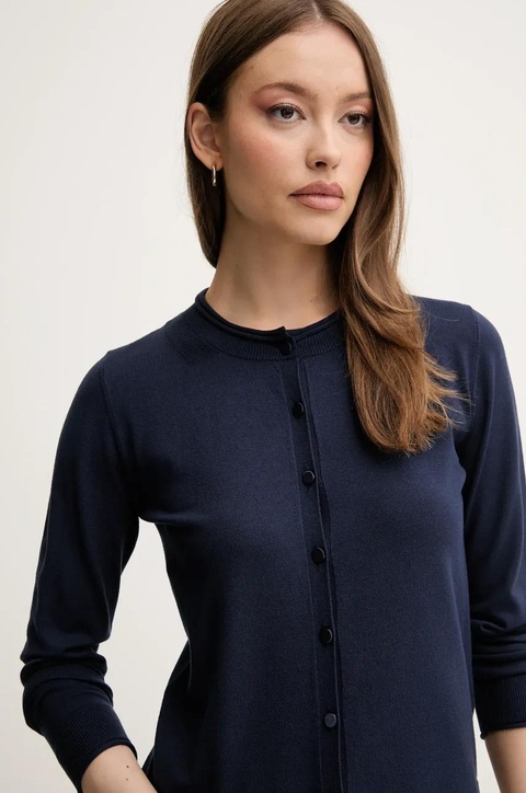 Sisley kardigan damski kolor granatowy lekki 17Q3M5203 - zdjęcie produktu nr 2