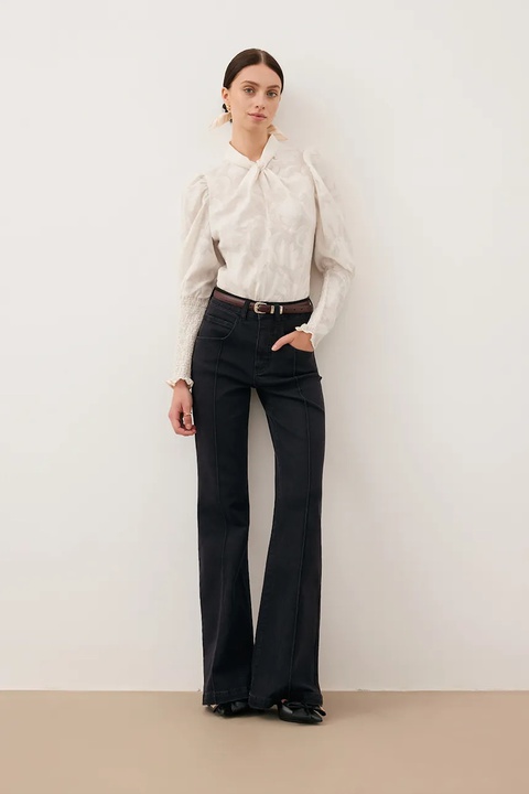 Bizuu jeansy BELINNA damskie high waist BELINNA CZARNY - zdjęcie produktu nr 1
