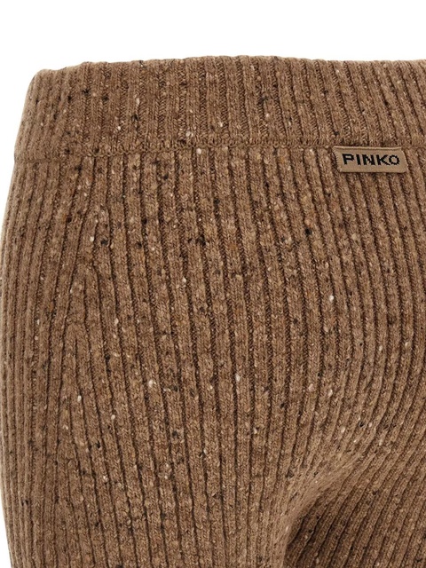 PINKO embellished ribbed shorts - Brown - zdjęcie produktu nr 2