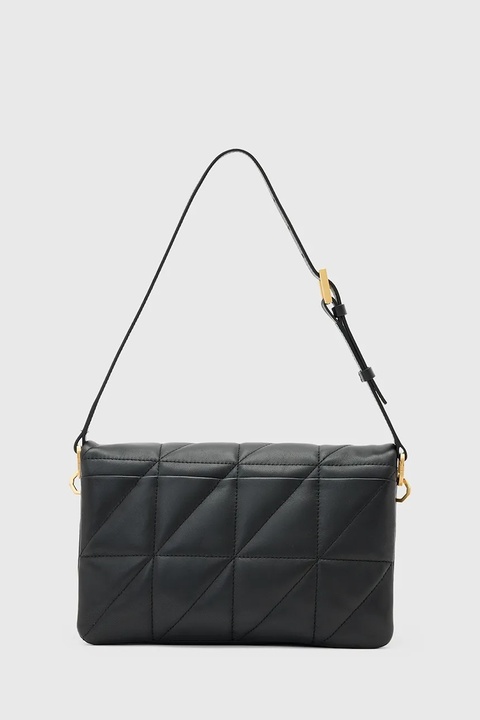 AllSaints torebka skórzana ONDINE kolor czarny W212XD - zdjęcie produktu nr 1