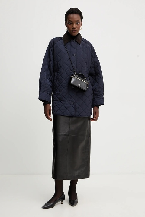 Weekend Max Mara kurtka PEPATO kolor granatowy przejściowa oversize 2525496102600 - zdjęcie produktu nr 1