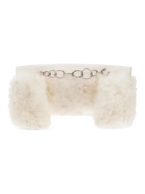 Jil Sander fur chain scarf - Neutrals - zdjęcie produktu nr 1