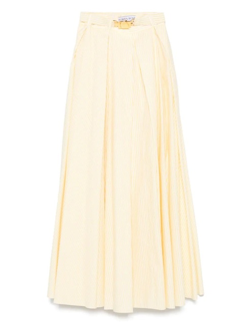 Rowen Rose striped pleated skirt - White - zdjęcie produktu nr 1